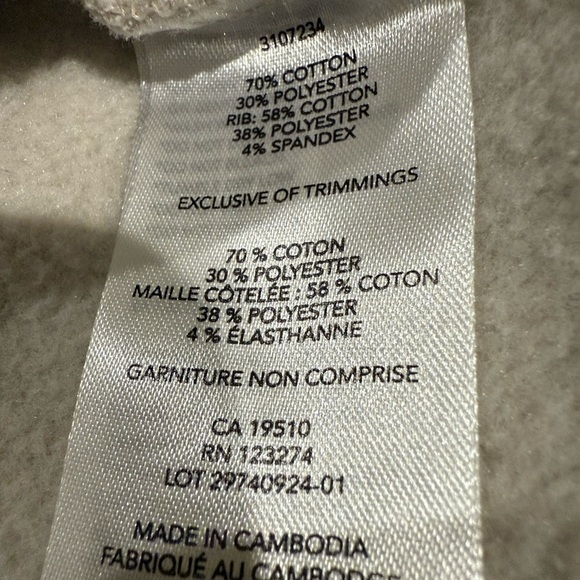 Lole Hoodie Half Zip Cream Long Sleeve Women's Sz XL - Picture 3 of 11